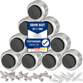 Wand-Türstopper — Wandmontage, aus Edelstahl, 10er Set