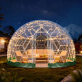 Aufblasbares Gartenzelt mit Lichterketten