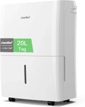Intelligenter Comfee Luftentfeuchter 20L/Tag, Für Räume bis 100m³, App-Steuerung, 24H Timer, 3L Wassertank, Antifeuchtigkeit