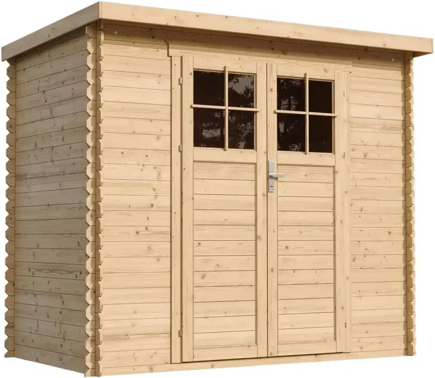 Wetterfestes Holz-Gartenhaus mit Sicherheits-Tür, 2,63 m² Stauraum - TIMBELA M310F