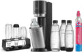 SodaStream DUO Wassersprudler Set mit Quick-Connect Zylinder und spülmaschinenfesten Flaschen, Titan