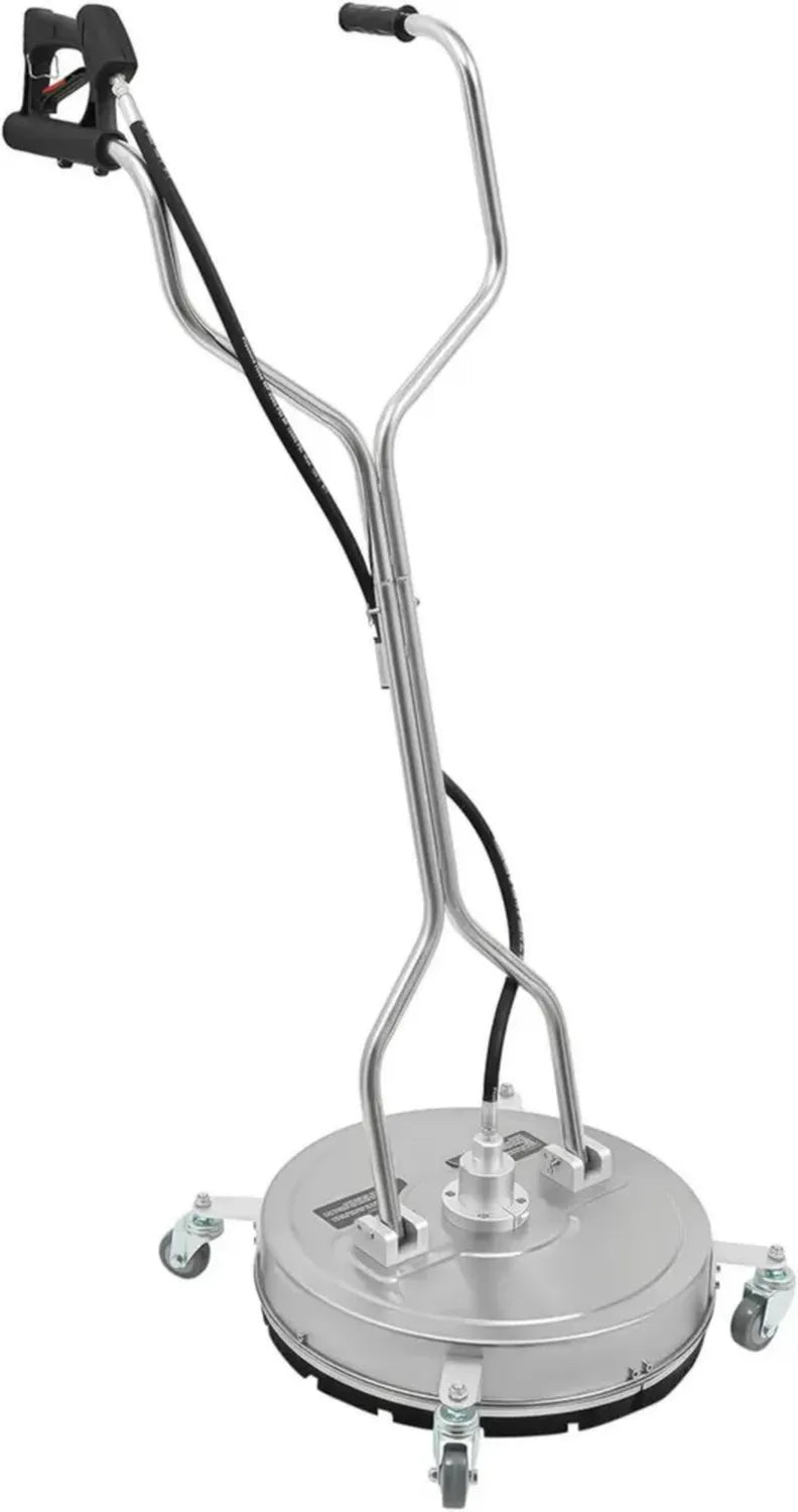 20 Zoll Edelstahl Hartbodenreiniger mit Rädern, 4500 PSI Hochdruck für Einfahrten und Terrassen