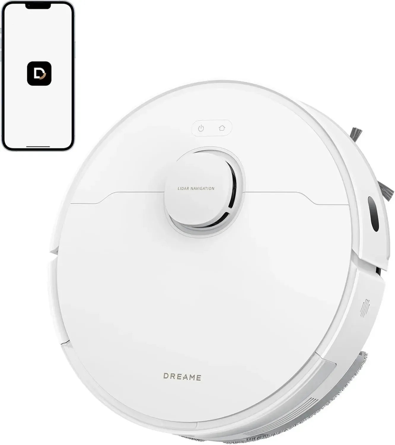 Dreame D20 Saugroboter mit DuoBrush, 13.000 Pa, LDS-Navigation, 2-in-1 Staubsauger und Wischer für Hartböden und Teppiche, 5.200-mAh Akku, App- und Sprachsteuerung