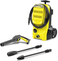 Kärcher K 4 Classic Hochdruckreiniger, 130 bar, 420 l/h, 30 m²/h, Wasserfilter, 4,6 kg, Inkl. Schlauch, Pistole und Dreckfräse
