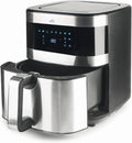 Lacor Heißluftfritteuse Ecofry 5.5L, 1500W, mit TotalCook Technologie, Touchscreen und 8 Programmen, inkl. Rezeptbuch