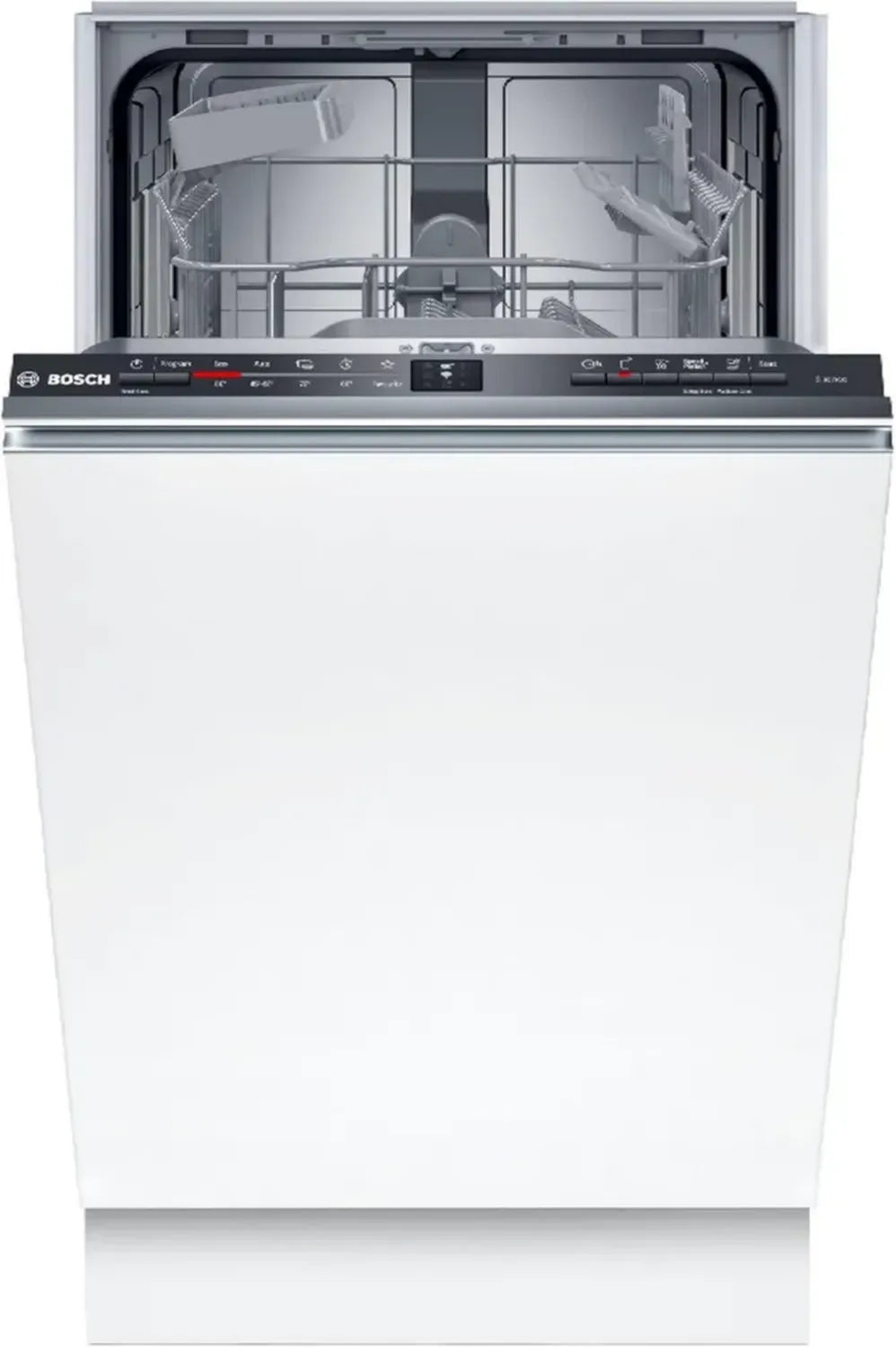 Bosch Serie 2 Geschirrspüler 45 cm, Vollintegriert, DuoPower, InfoLight, AquaStop, Sprachsteuerung mit Alexa