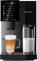Cecotec Kompakte Siebträgermaschine mit 19 Bar und Thermoblock, Frischmahlung, 150 g Bohnenbehälter, 1,1 L Wassertank, 400 ml Milchbehälter