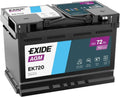 Exide AGM Autobatterie 72Ah 12V 760A Start-Stopp-Technologie