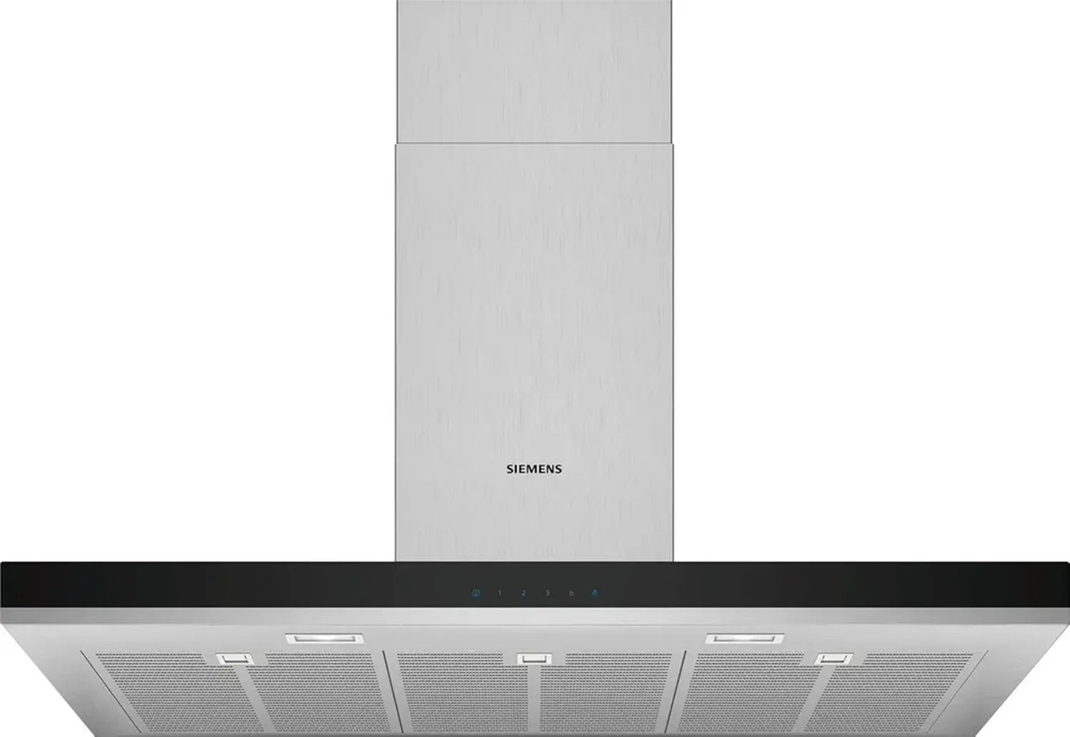 Siemens Wand-Dunstabzugshaube 90 cm, Edelstahl, Doppelgebläse, Metallfilter
