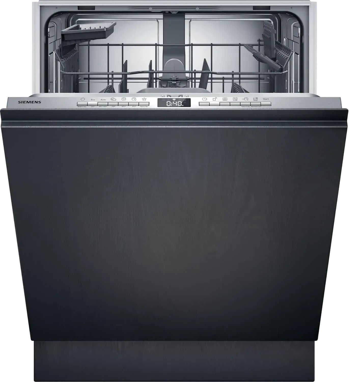 Siemens iQ300 XXL Vollintegrierter Geschirrspüler, 60 cm, varioSpeed Plus, effiziente Trocknung, Höhenverstellbarer Oberkorb, intensiveZone, automatikProgramm, infoLight