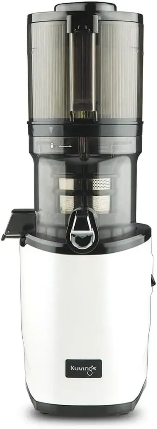 Kuvings AUTO8 Slow Juicer – Effizienter Entsafter mit 2L Kapazität und 200W Motor für Obst und Gemüse, Weiß