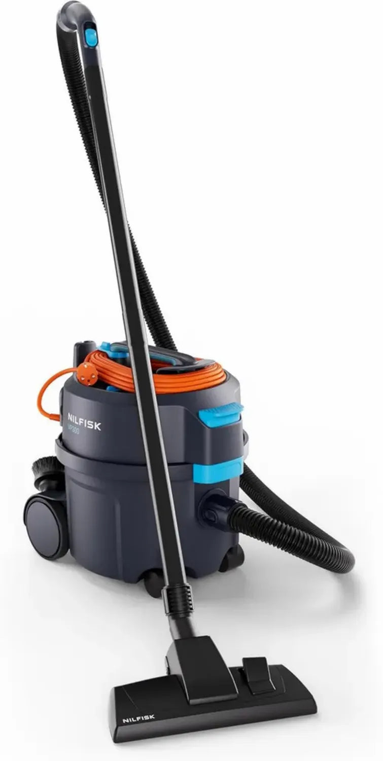 NILFISK Staubsauger VP300 HEPA EC mit Zubehör, Dunkelblau, 10L Beutel