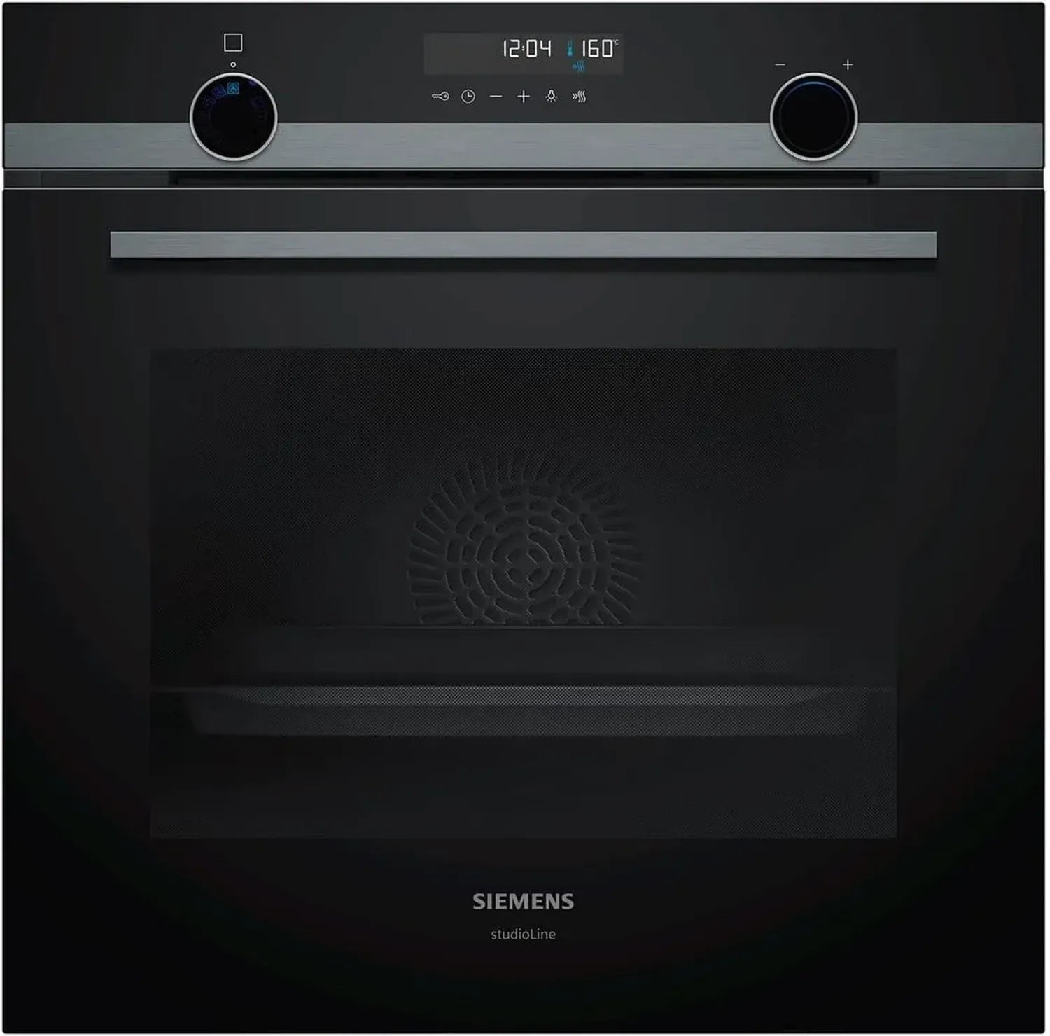 Siemens studioLine Pyrolyse-Backofen HB478GCB0S in Schwarzstahl