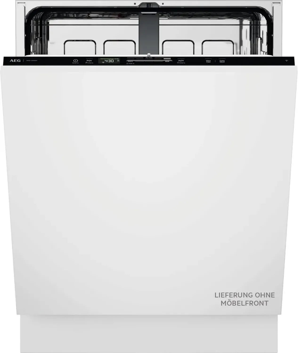 AEG 7000 Vollintegrierter Geschirrspüler 60cm, WiFi-fähig, flexible Korbanordnung, energieeffizient, 44dB, Bodenlichtanzeige, optimierter Wasserverbrauch