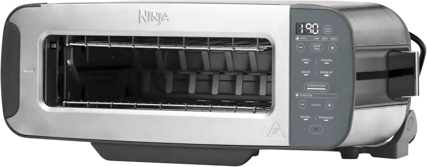 Ninja Foodi 3-in-1 Kontaktgrill, Toaster und Panini-Presse, Edelstahl, 7 Funktionen