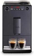 Melitta Solo - Kompakter Kaffeevollautomat mit verstellbarem Auslauf, abnehmbarem Wassertank, ideal für Espresso und Café Crème, tiefschwarz