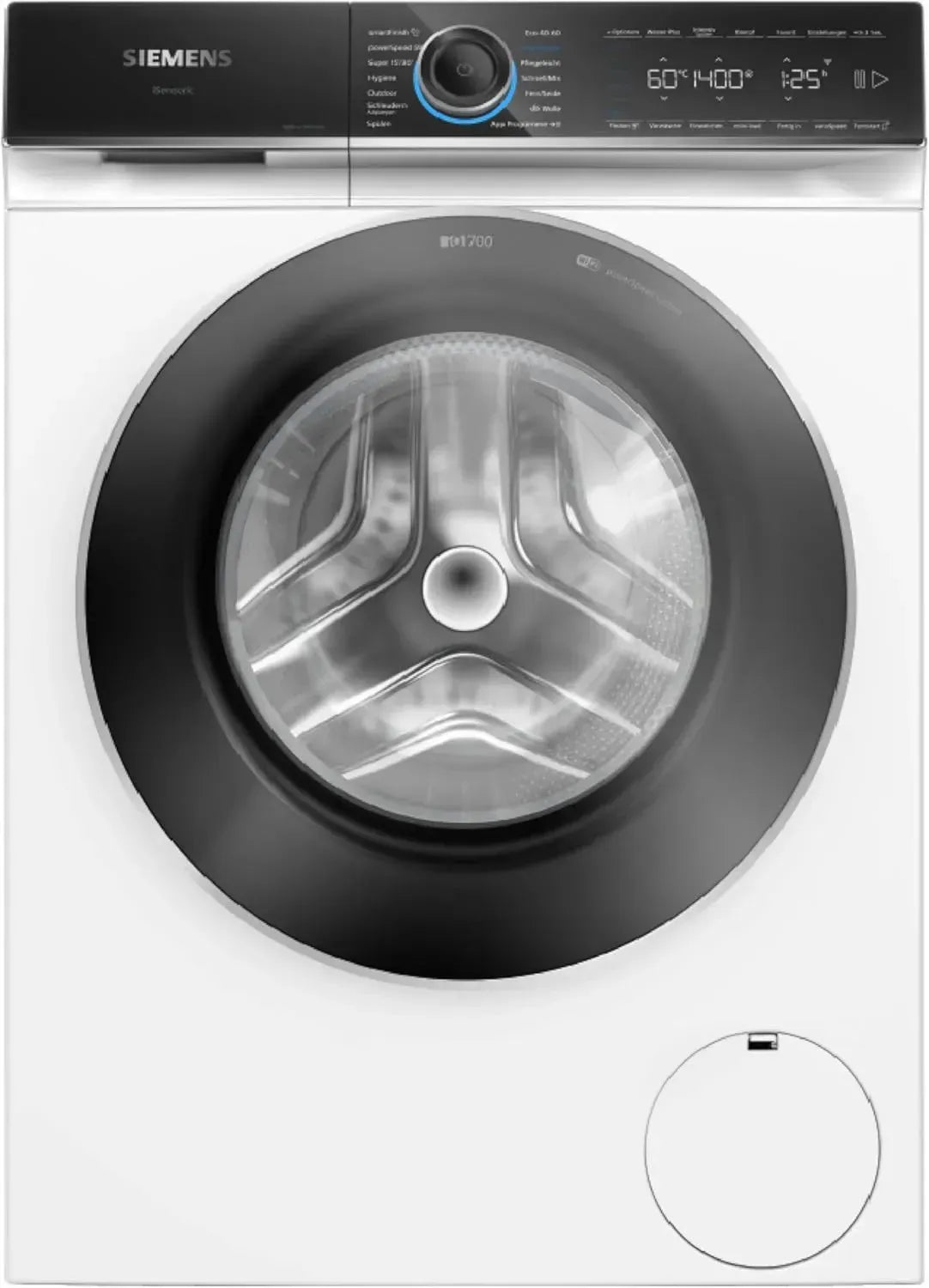 Siemens WG44B2040 iQ700, 9 kg Waschmaschine, 1400 U/min, Antiflecken-System, smartFinish, varioSpeed, Nachlegefunktion, aquaStop