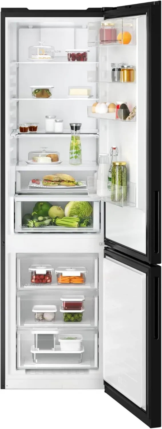 AEG GreenZone+ Kühl-Gefrierkombination 7000 Serie - 362L, NoFrost, LED, Inverter, ExtraChill, TwinTech, Schwarz Matt