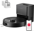 Roborock Q7 L5+ Saugroboter mit Wisch- und Absaugstation, 8000Pa Saugkraft, LiDAR-Navigation, Dual Anti-Tangle System, ideal für Teppiche und Tierhaare, Schwarz