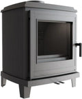 Kratki K11 Hochwertiger Gusseisen-Kaminofen - 6kW Effizienter Holzofen mit Panoramafenster - BImSchV Stufe 2, Bauart 1, Ø150 mm Rauchrohr, freistehend für kompakte Räume