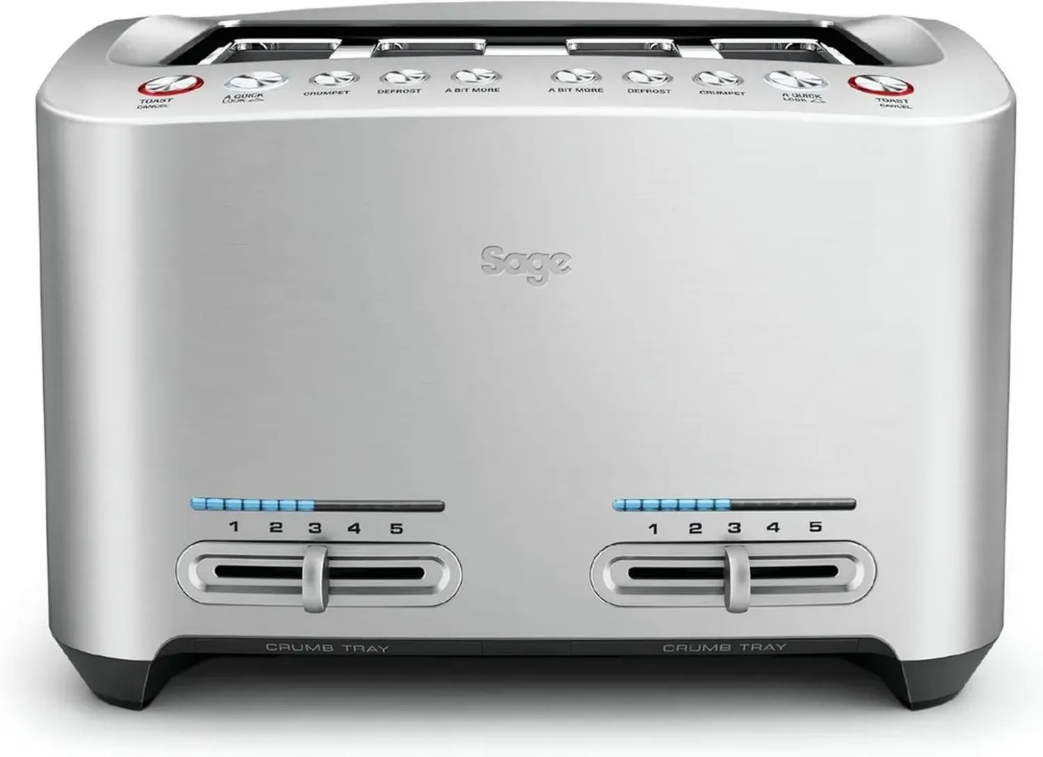 Sage 4-Scheiben Toaster mit Extra-Breiten Schlitzen, 5 Programme, einfache Reinigung