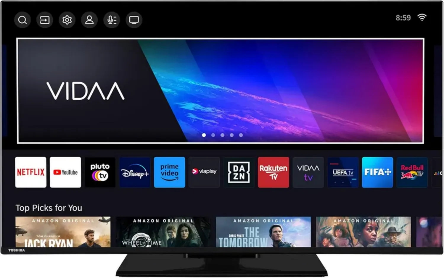 Toshiba 43 Zoll 4K UHD Smart TV mit HDR und Dolby Audio