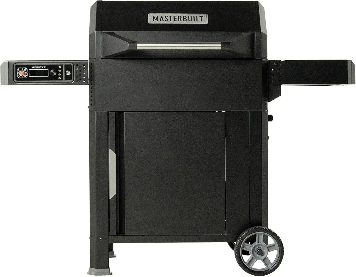 Digitaler Holzkohlegrill mit App-Steuerung und Räucherfunktion, 545 Quadratzoll, Schwarz
