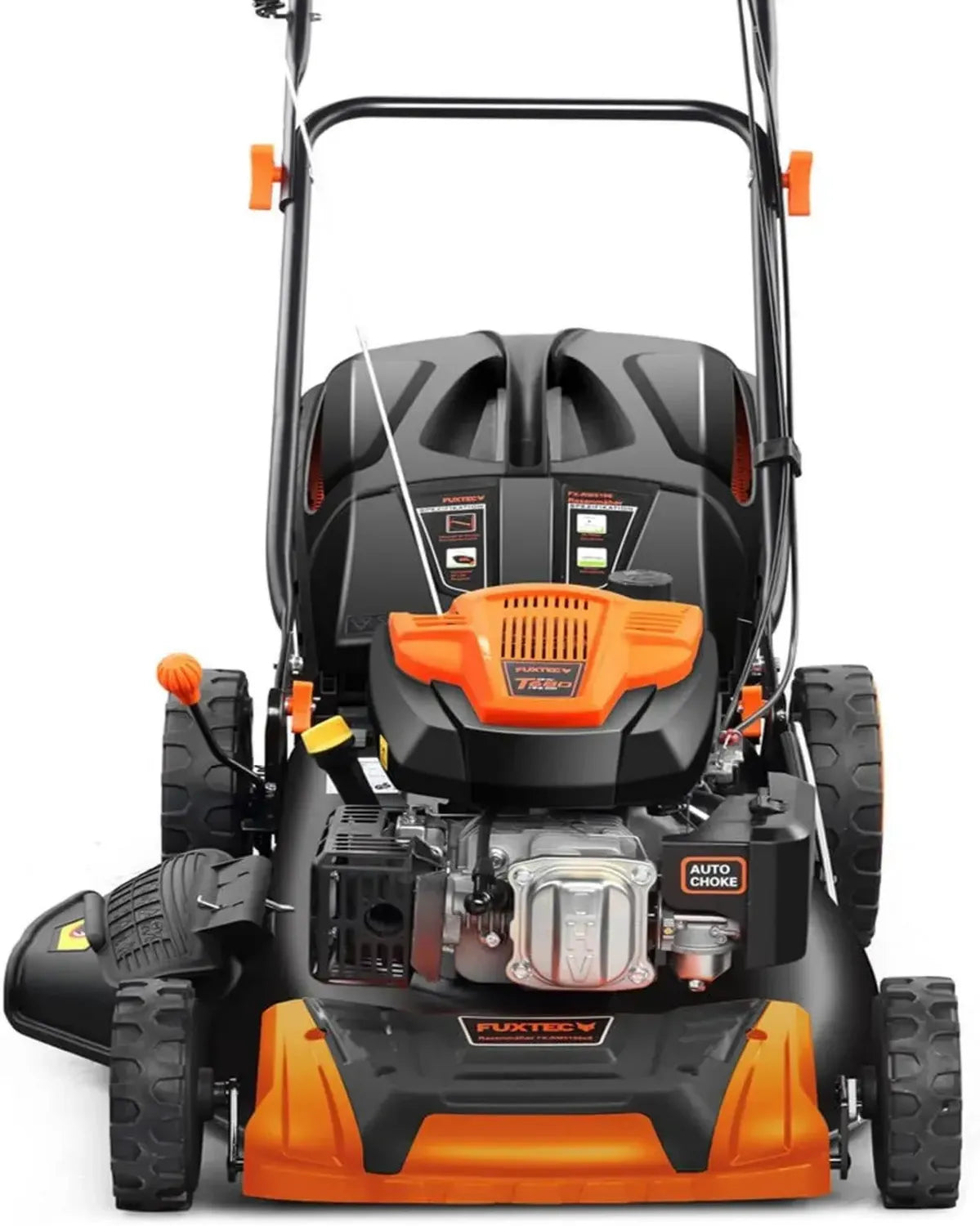 FUXTEC Benzin Rasenmäher 4in1 FX-RM5196 mit 51 cm Schnittbreite und Hinterradantrieb