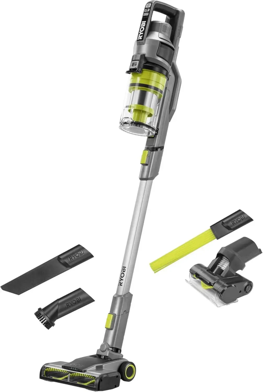 RYOBI Akku Staubsauger 18V, Dual-Zyklon, HEPA-Filter, LED-Düse, ohne Akku/Ladegerät
