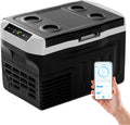 EUHOMY 21L Tragbare Kompressor-Kühlbox -20°C bis 20°C, 12V/24V Auto-Gefrierschrank mit App-Steuerung, Ideal für Camping, Reisen und LKW