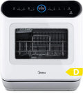 Kompakte Midea Tischspülmaschine mit IOT-Steuerung, 7 Programmen und Touch-Bedienung, ideal für kleine Räume