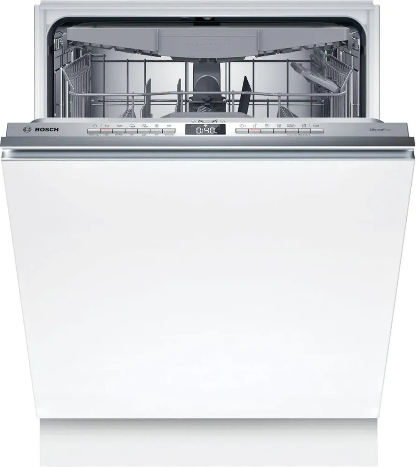 Bosch Serie 4 Vollintegrierter Geschirrspüler 60 cm, Besteckschublade, Made in Germany, Extra Leise, SpeedPerfect+, Statusanzeige