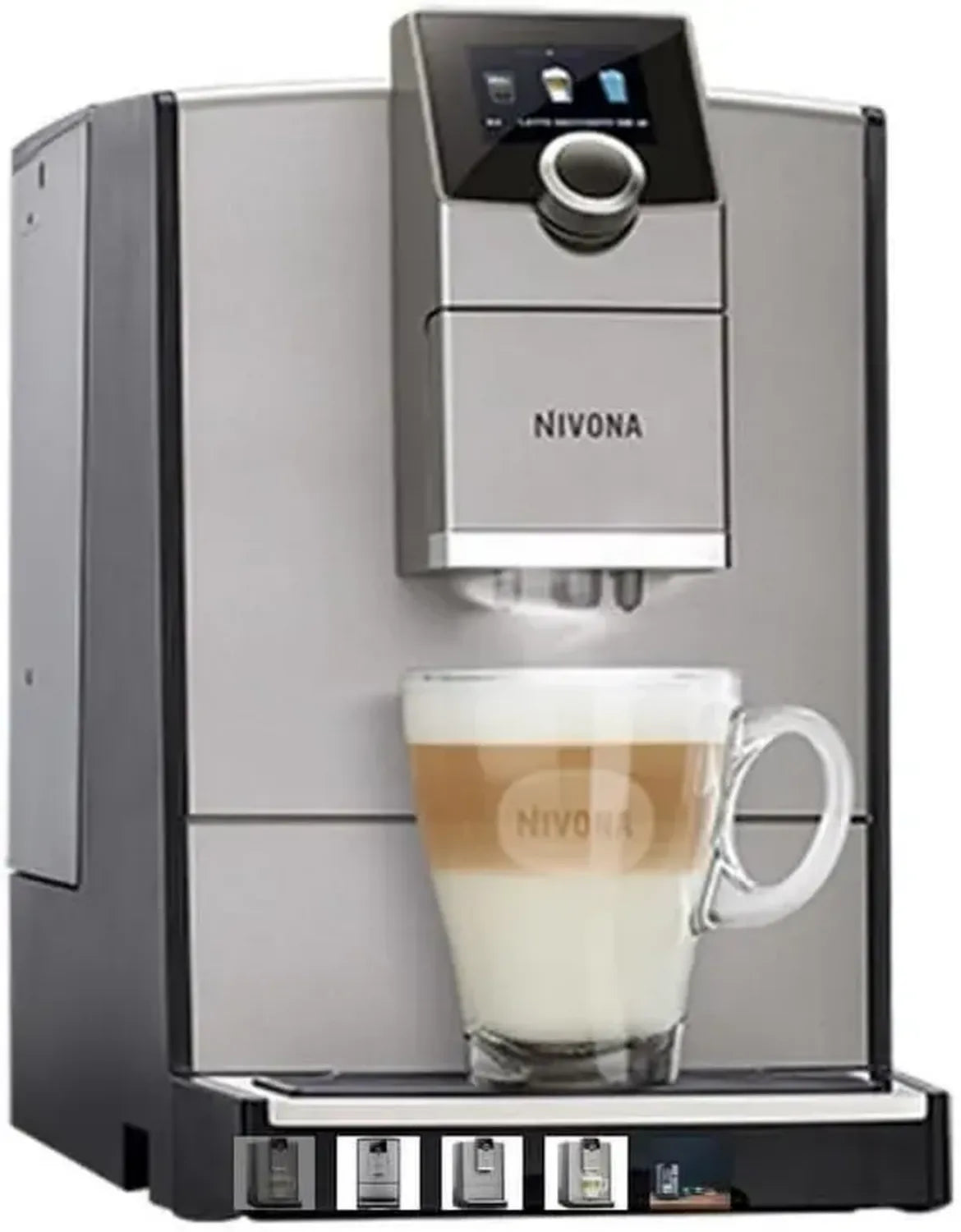 Nivona CafeRomatica 795 Kaffeevollautomat, 240 ml, Titan-Chrom Finish, Intuitive Bedienung