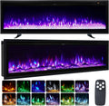 INMOZATA 50 Zoll Elektrokamin, 3-in-1 Design: Wand-, Einbau- und Standkamin, 900W/1800W Heizung, 12 Flammenfarben, Thermostat & Timer