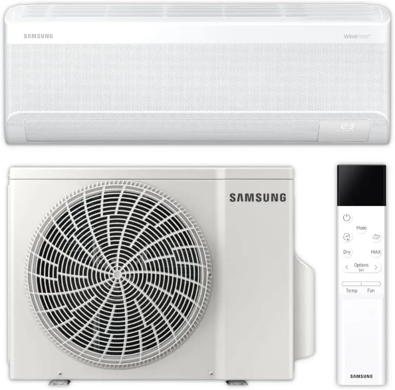 Samsung WindFree Split-Klimaanlage Set 2,5 kW | AR60F09C1