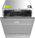 Cecotec 60 cm Einbau-Geschirrspüler Bolero Aguazero 6500 Full-BI C, 15 Maßgedecke, dritte Lade, energieeffizient, 6 Programme, Dualzone-Waschfunktion, O2-Trocknung, Inverter Plus Motor, Startzeitvorwahl