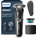 Philips Series 5000 Herrenrasierer – Elektrischer Rasierer mit Präzisionstrimmer, Nass- und Trockenfunktion, Reinigungsstation und Reiseetui