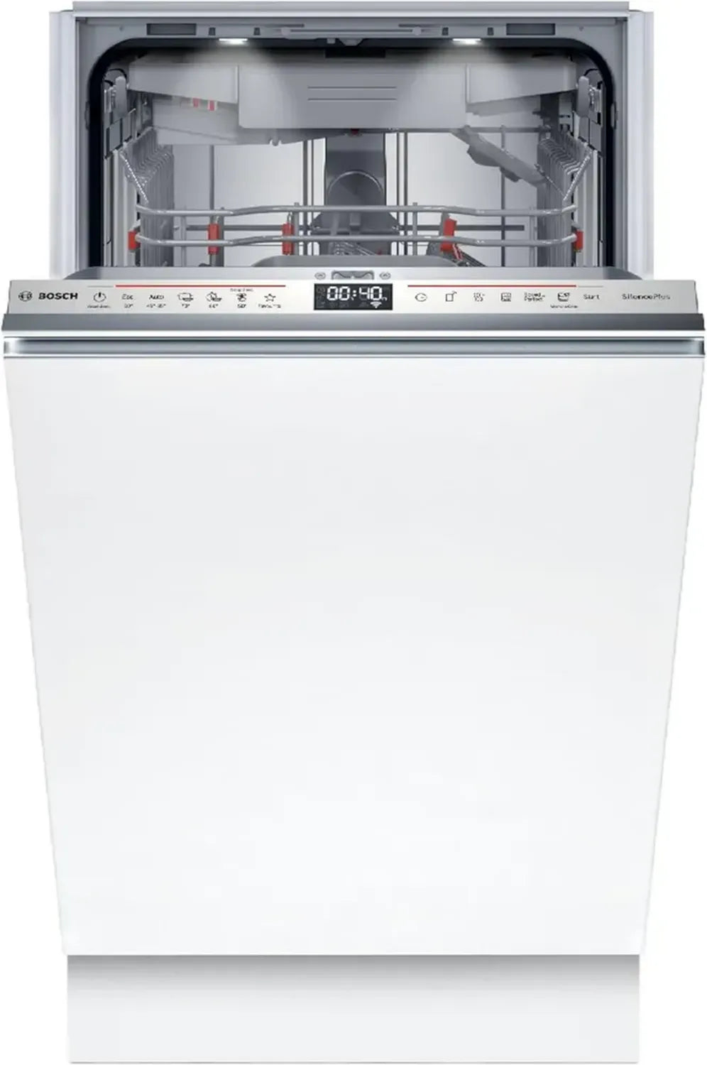 Bosch Serie 6 Smart Geschirrspüler, 45 cm, Vollintegriert, Home Connect, VarioFlex, Time Light, DuoPower