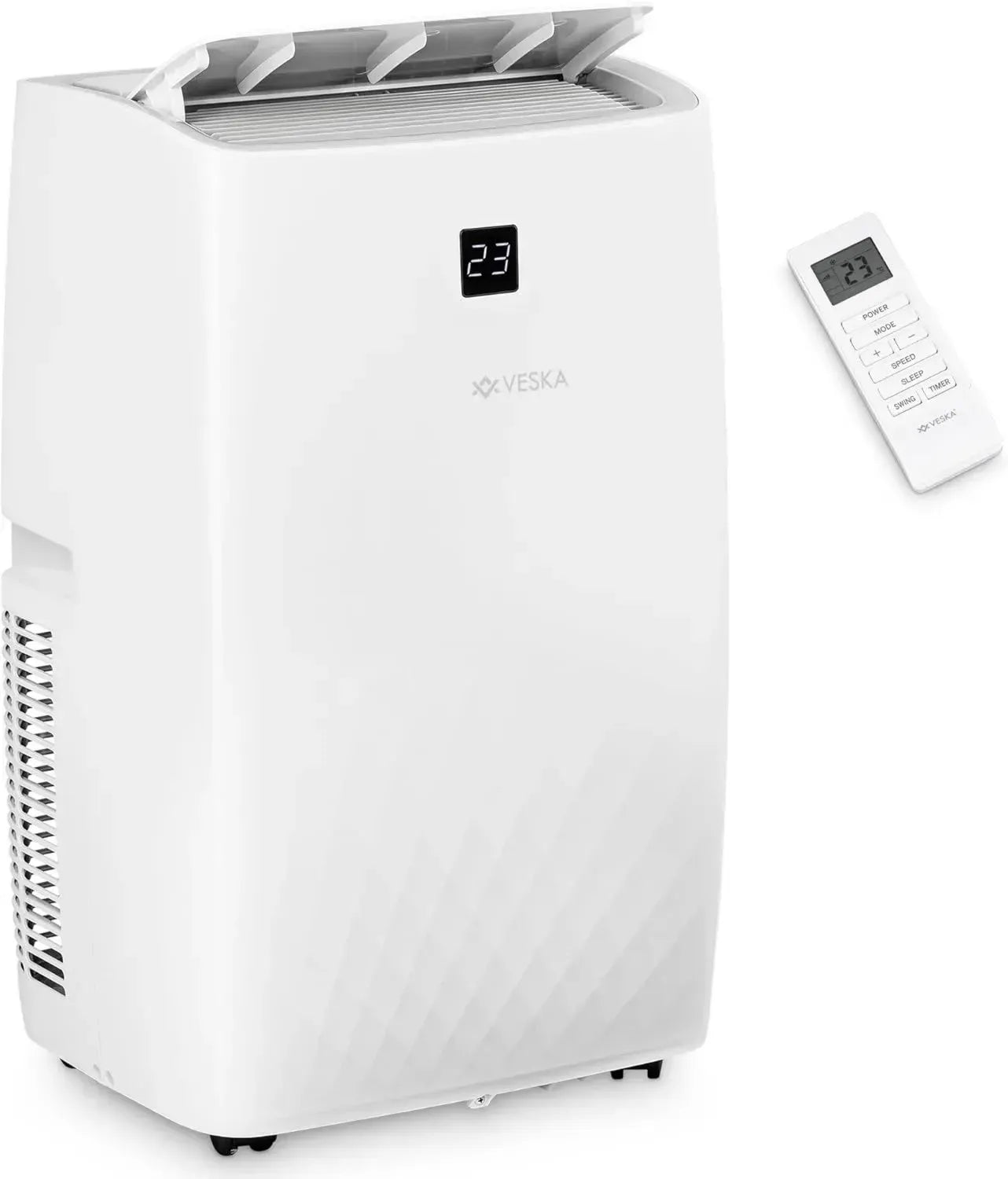 Tragbare Klimaanlage 12000 BTU mit WLAN und App-Steuerung, 4-in-1 Monoblock mit Fernbedienung, 24h-Timer und Nachtmodus