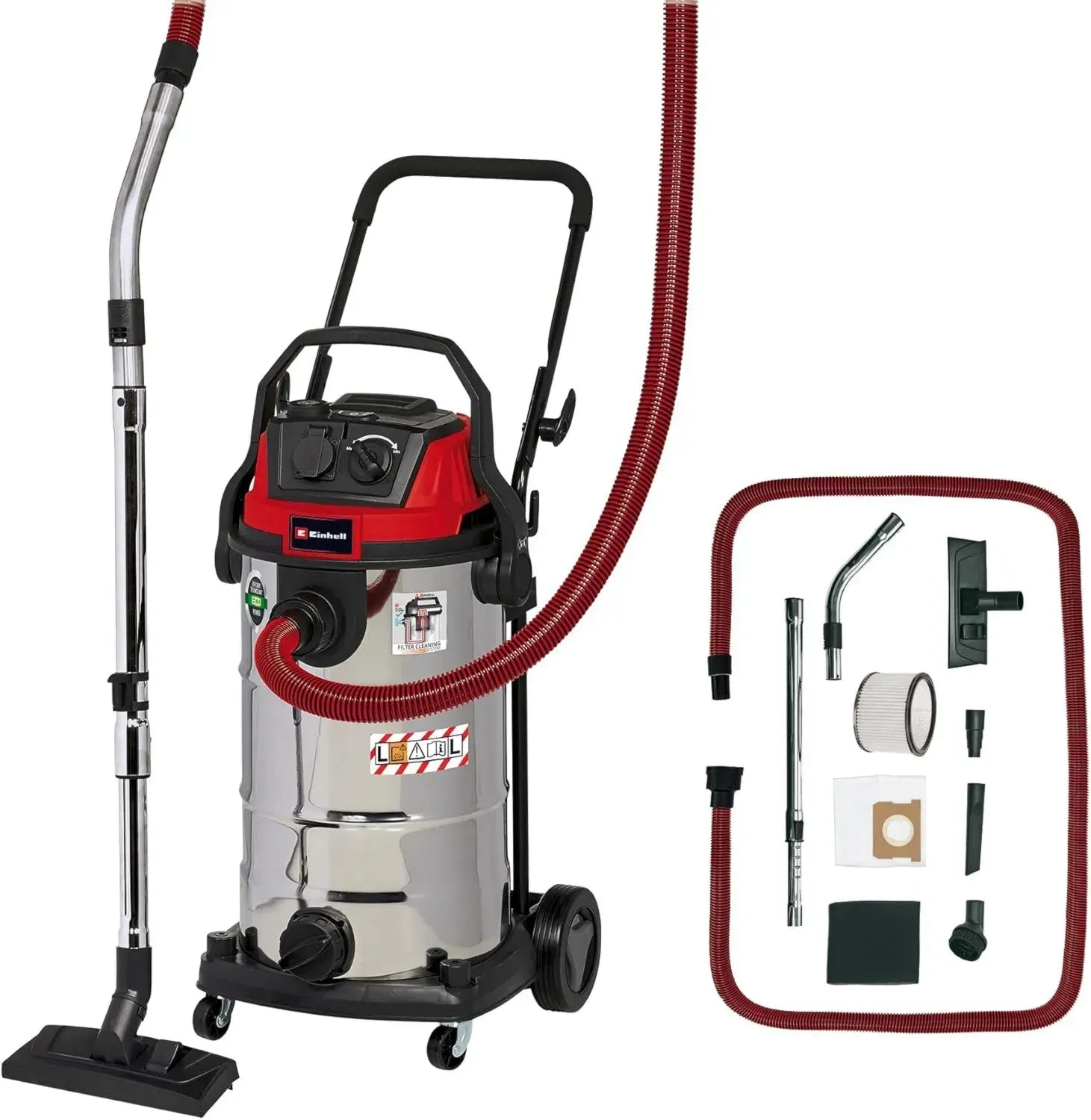 Einhell TE-VC 2340 SACL Nass-Trockensauger, 1500W, 40l Behälter, HEPA Filter, Staubklasse L