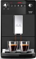Kompakter Melitta Kaffeevollautomat, Leises Mahlwerk, Individuell Einstellbar, 1,2L Tank, Mattschwarz