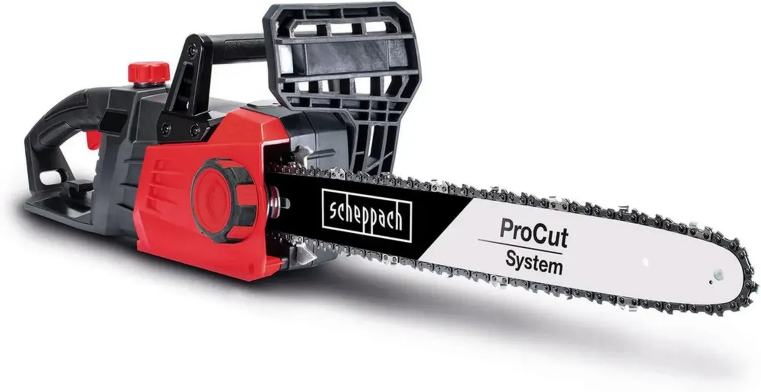 Scheppach Elektro Kettensäge 2700W, 44cm Schnittdurchmesser, ProCut-Schwert & -Kette, Automatische Kettenschmierung, Handschutz mit Kettenbremse